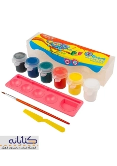 گواش 6 رنگ آریا (طلقی)