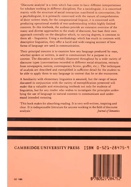 کتاب Discourse Analysis - 1