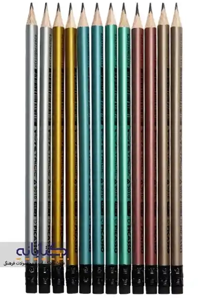 مداد مشکی سه گوش پاکن دار پیکاسو - 2