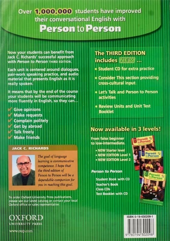 کتاب Person To Person Starter - 1