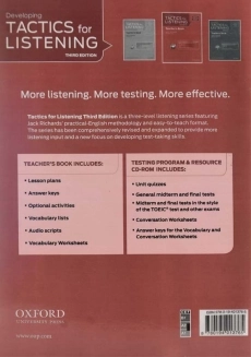 کتاب Teachers Developing Tactics for listening - 1