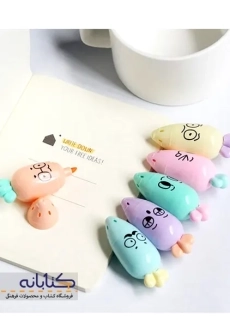 ماژیک علامت زن 6 رنگ هویجی (پاستیلی) - 1