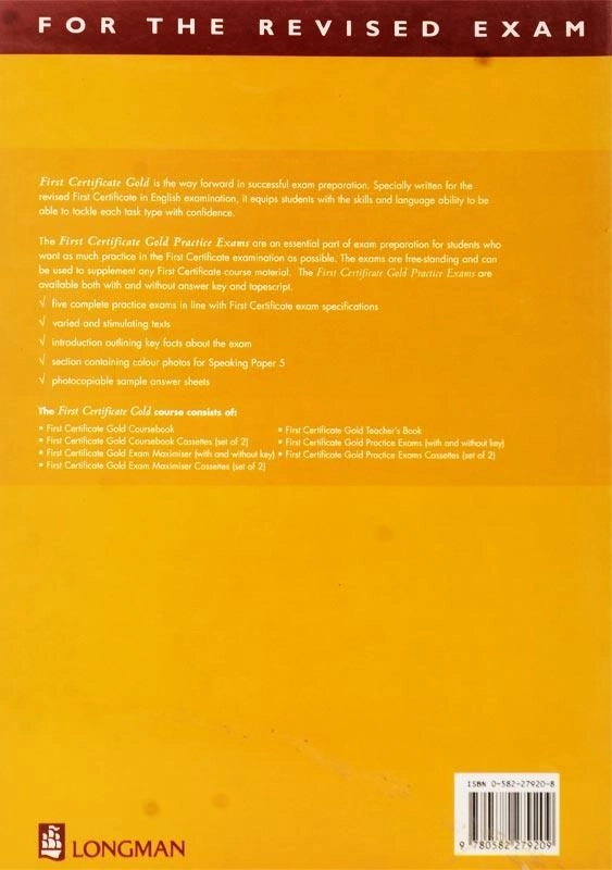 کتاب First Certificate GOLD Practice Exams - 1