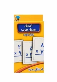 فلش کارت آموزش جدول ضرب | عسل نشر