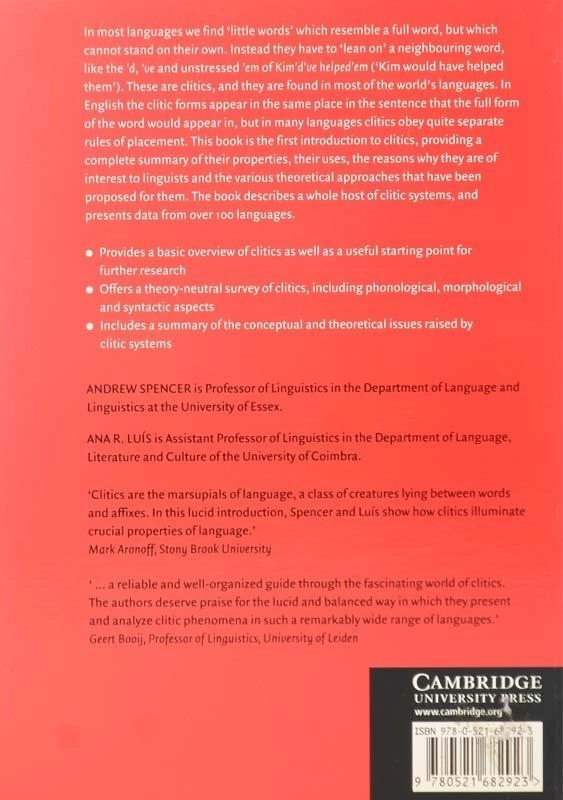 کتاب Clitics An Introduction - 1
