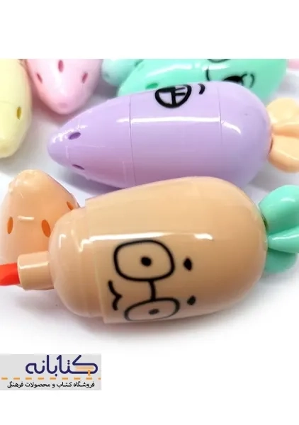 ماژیک علامت زن 6 رنگ هویجی (پاستیلی) - 5