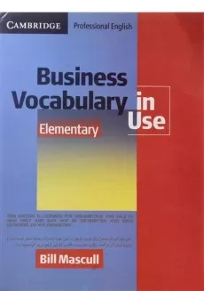 کتاب business vocabulary in use elementary | بیزینس وکبیولاری این یوز المنتری