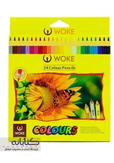مداد رنگی 24 رنگ ووک (جعبه مقوایی) - 1