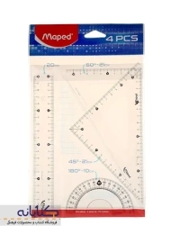 ست خط کش مپد (شفاف)