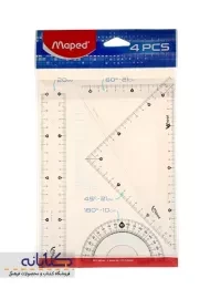 ست خط کش مپد (شفاف)