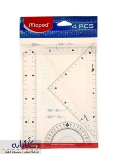 ست خط کش مپد (شفاف)