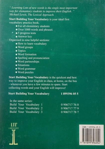 کتاب start building your vocabulary elementary - 1