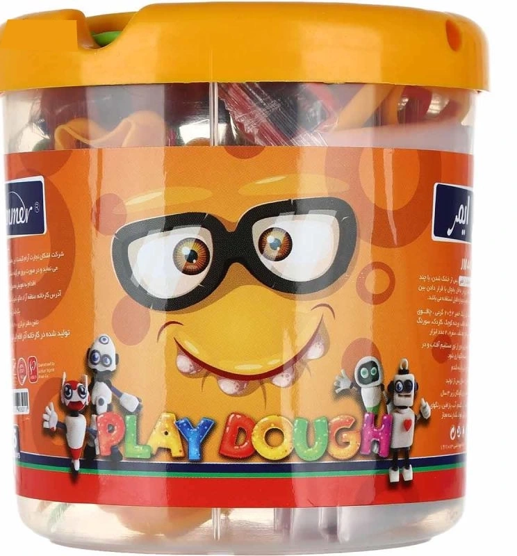 خمیر بازی 5 رنگ ایمر (سطلی) - 2