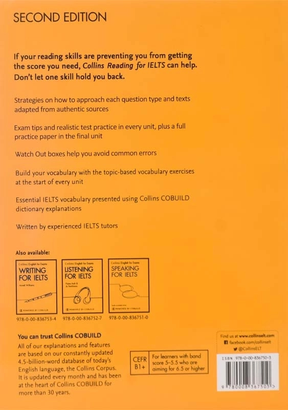 کتاب (Collins Reading For Ielts (2nd - 1