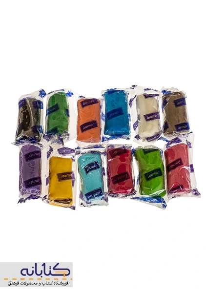 خمیر بازی 12 رنگ ایمر (سطلی) - 2