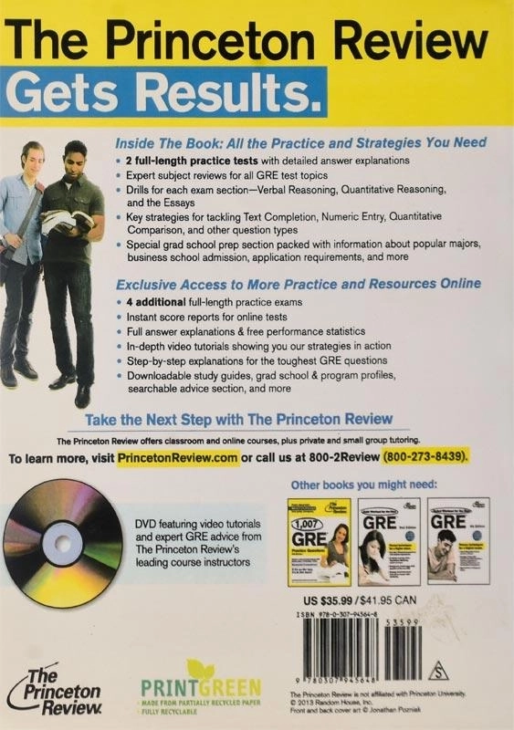 کتاب 2014 Cracking The GRE - 1