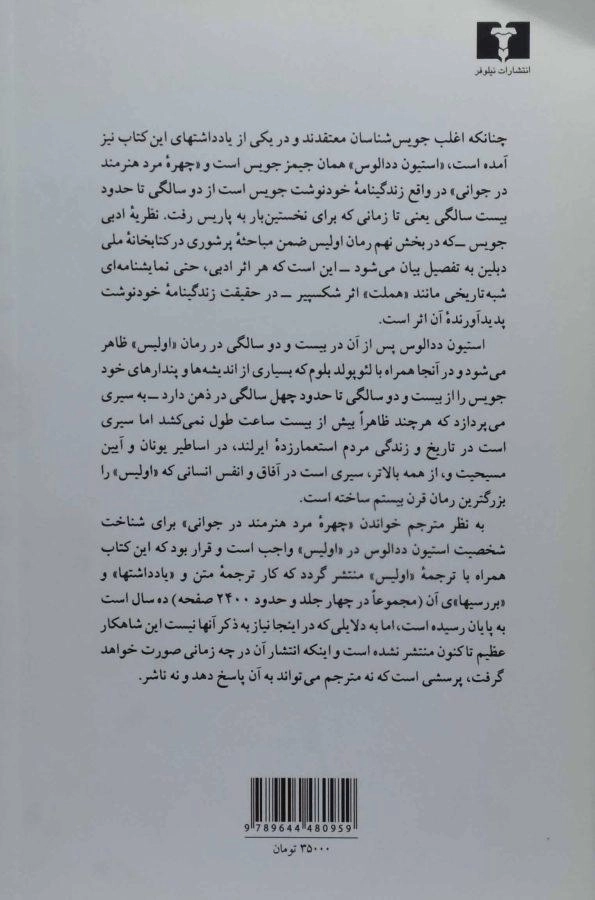 کتاب چهره مرد هنرمند در جوانی | جیمز جویس - 1