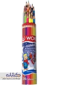 مداد رنگی 12 رنگ ووک (استوانه ای) - 2