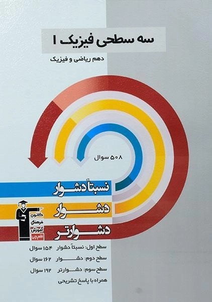 کتاب سه سطحی فیزیک دهم ریاضی قلم چی