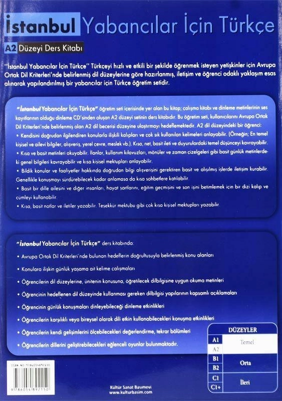 کتاب آموزش زبان ترکی استانبولی ISTANBUL A2 - 2