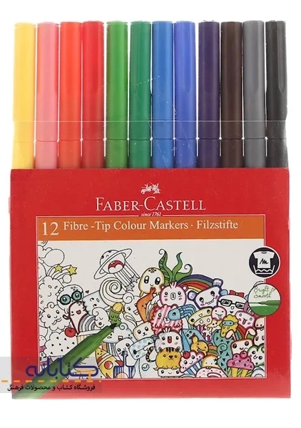 ماژیک رنگ آمیزی 12 رنگ فابر کاستل