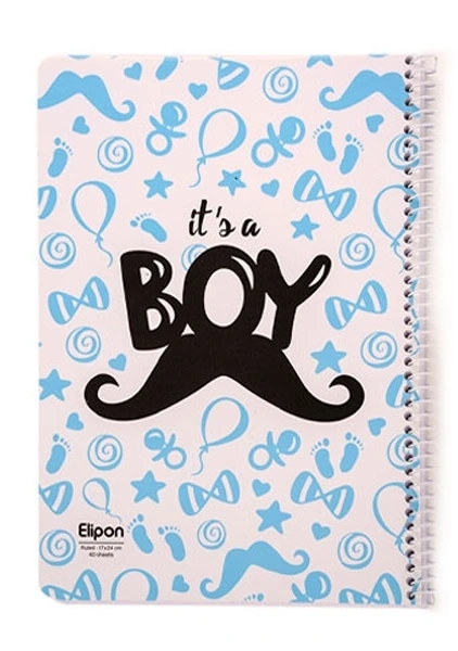 دفتر تک خط 40 برگ الیپون (سیمی) - 18