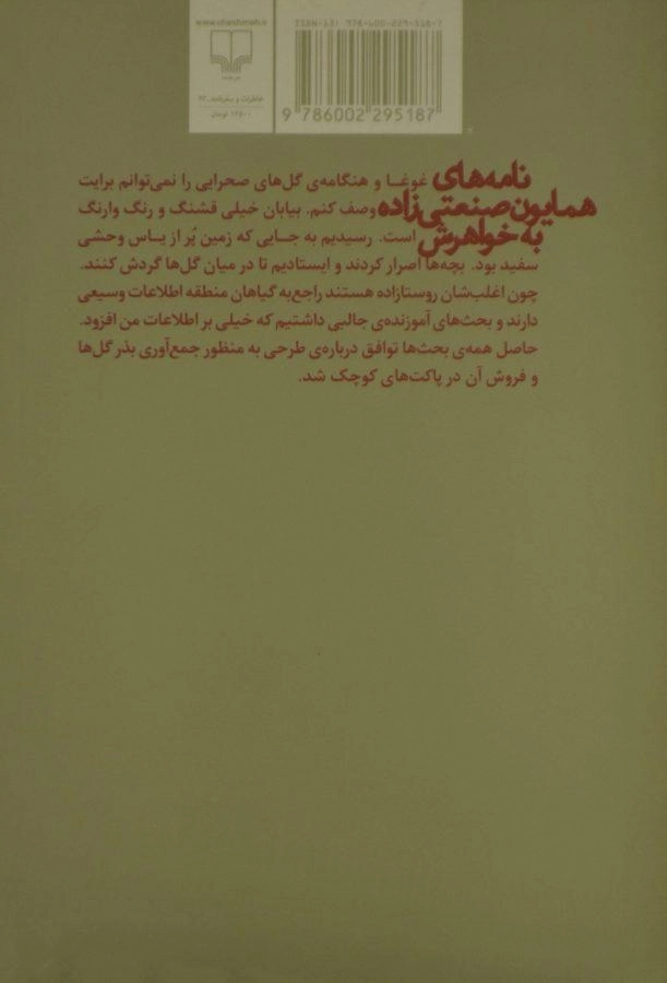 کتاب نامه های همایون صنعتی زاده به خواهرش - 1