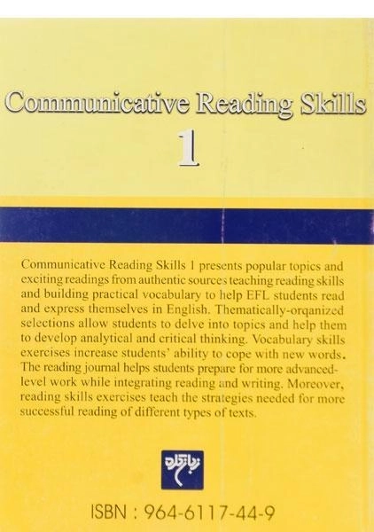 کتاب Communicative Reading Skills 1 - 1