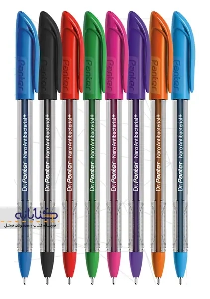 خودکار بسته ای 8 رنگ نانو آنتی باکتریال پنتر مدل Dr.Panter کد 105 - 1