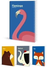 دفتر تک خط 100 برگ دانو (سیمی)