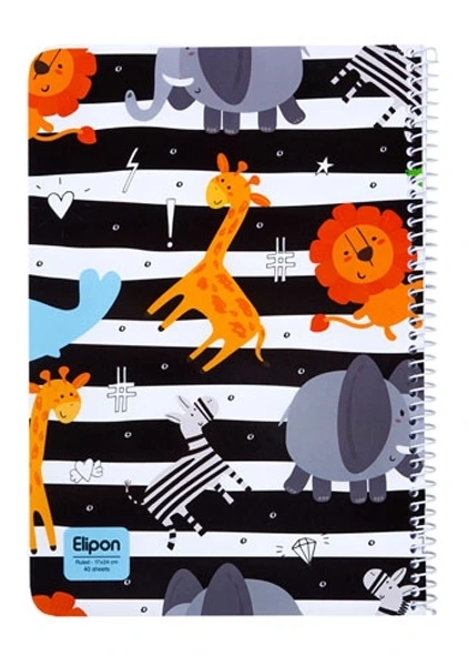 دفتر تک خط 40 برگ الیپون (سیمی) - 14