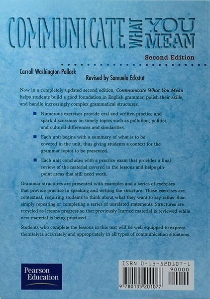 کتاب Communicate What you Mean - 1