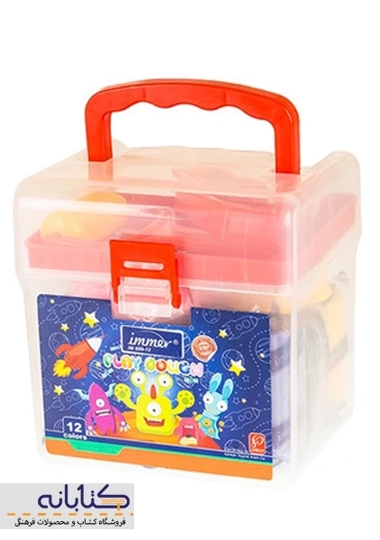 خمیر بازی 12 رنگ ایمر (سطلی) - 1