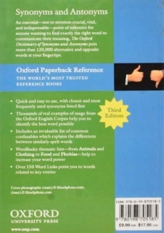 کتاب Oxford Dictionary Of Synonyms and Antonyms - 1