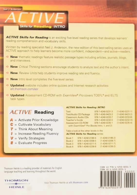 کتاب Active Skills For Reading Intro - 1