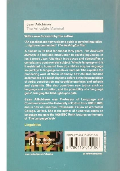 کتاب The Articulate Mammal - 1