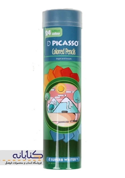مداد رنگی 24 رنگ پیکاسو (استوانه ای) - 2