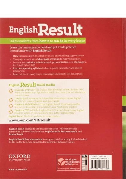 کتاب English Result Pre-Intermediate | انگلیش ریزالت پری اینترمدیت - 2
