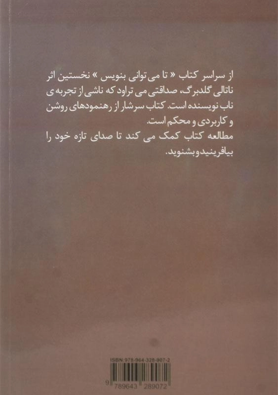 کتاب تا می توانی بنویس - ناتانی گلدبرگ - 1