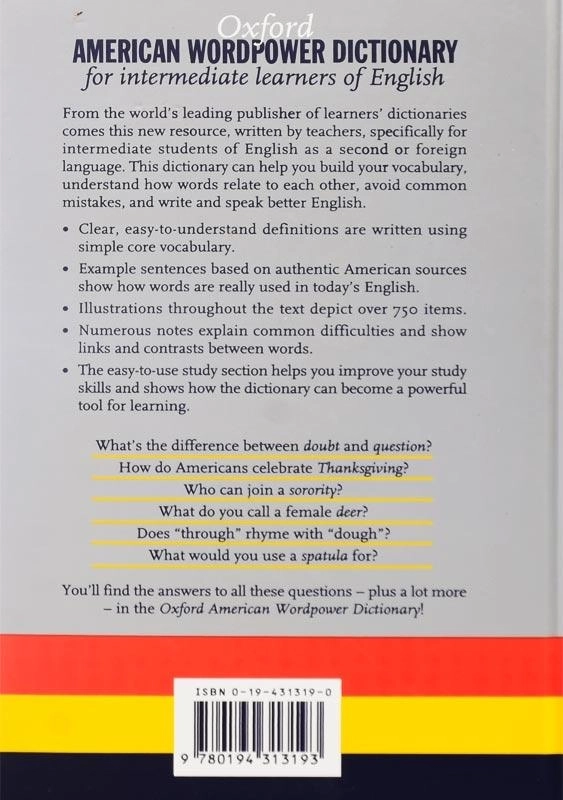کتاب دیکشنری Oxford American Wordpower Dictionary - 1
