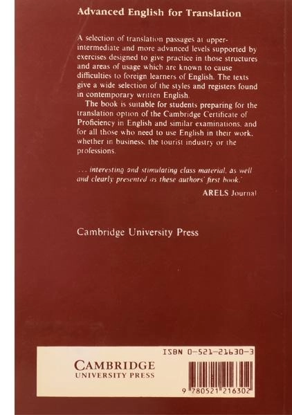 کتاب Advanced English For Translation - 1
