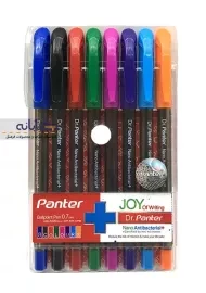 خودکار بسته ای 8 رنگ نانو آنتی باکتریال پنتر مدل Dr.Panter کد 105