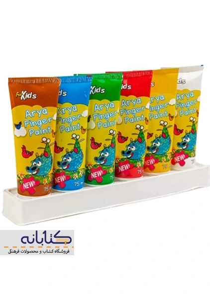رنگ انگشتی 6 رنگ تیوپی آریا - 1