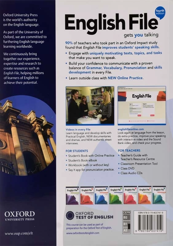 کتاب English File Pre-intermediate (4th) - 1