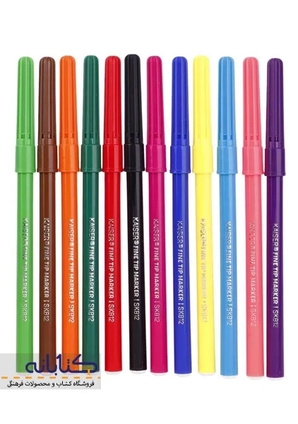 ماژیک رنگ آمیزی 12 رنگ کایزر - 1