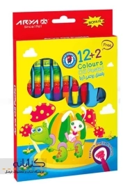 پاستل روغنی 2+12 رنگ آریا