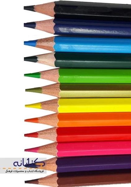 مداد رنگی 12 رنگ ووک (جعبه فلزی) - 2