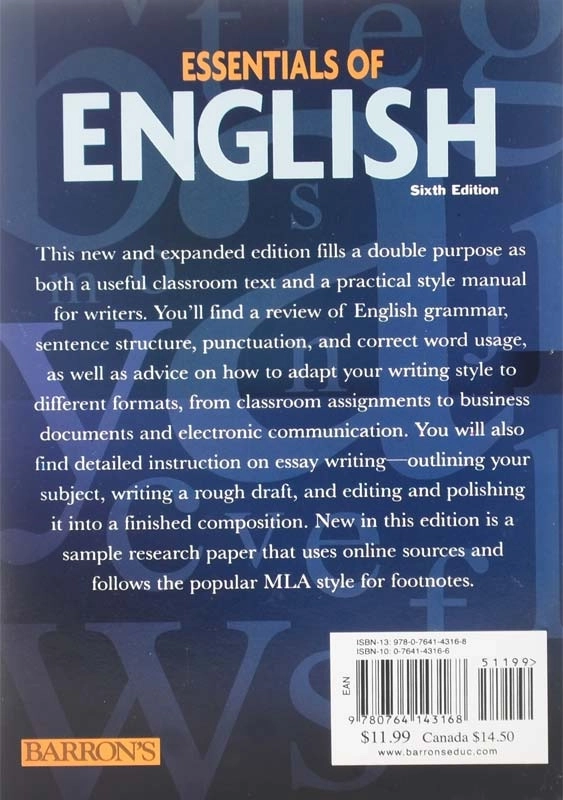 کتاب ESSENTIALS OF ENGLISH (6th) - 1
