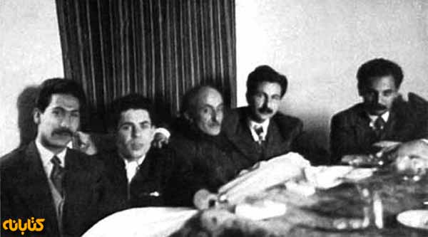 شاملو در کنار نیما یوشیج