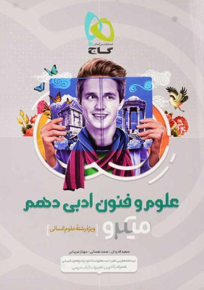 خرید عکس کتاب میکرو علوم و فنون ادبی دهم گاج